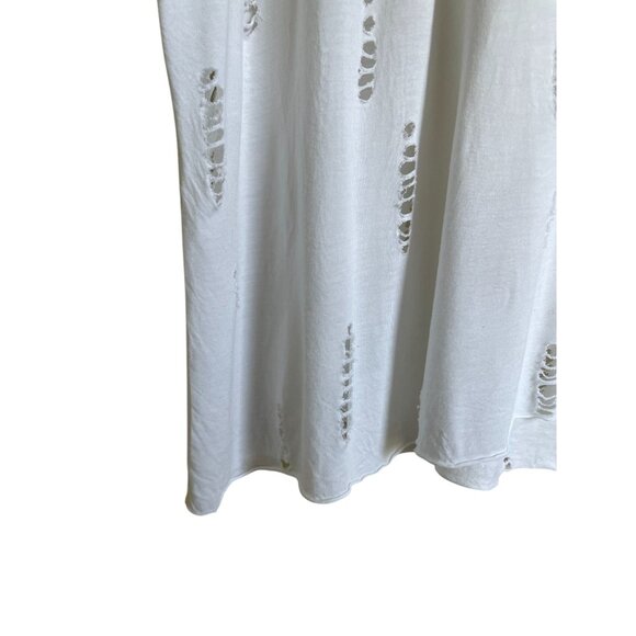 Bailey/44 White Distressed T-Shirt Medium Made in USA - Picture 8 of 8